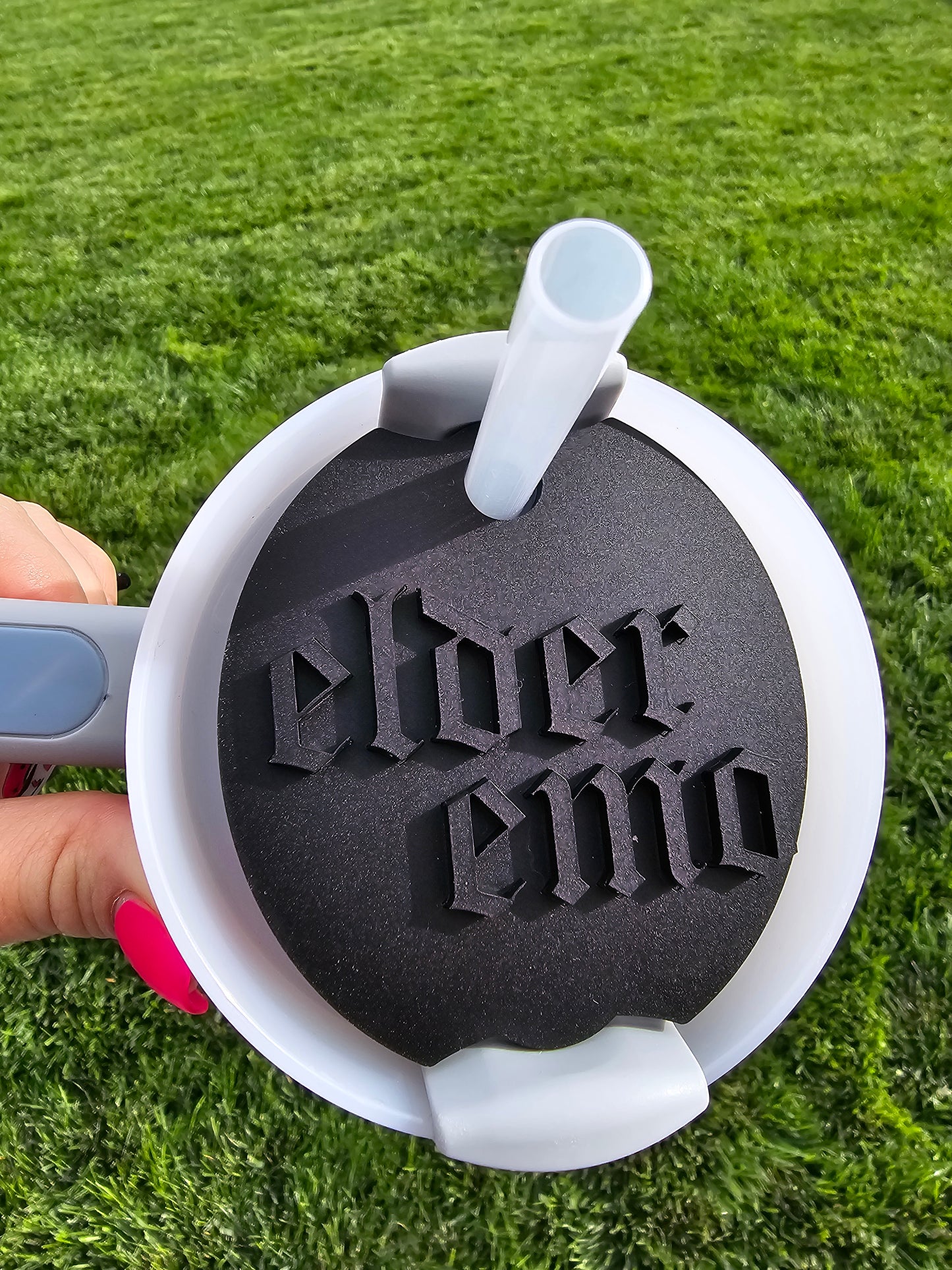 Elder Emo 40oz/30oz Stanley Topper | Tab and Whole Top Tumbler Accessory | Only for 2.0 Stanley's | Funny Parent Tumbler | Emo era | Lid Tag