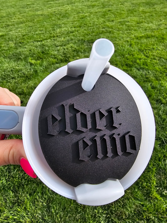 Elder Emo 40oz/30oz Stanley Topper | Tab and Whole Top Tumbler Accessory | Only for 2.0 Stanley's | Funny Parent Tumbler | Emo era | Lid Tag