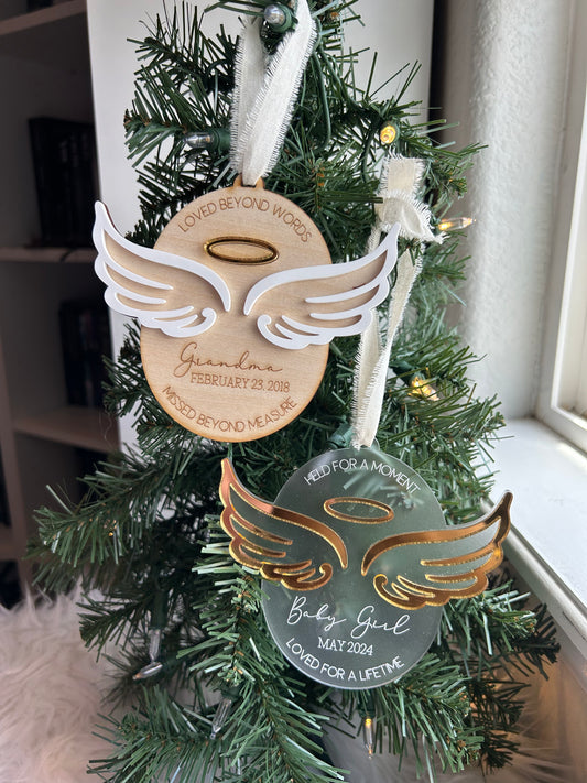 Personalized memorial Christmas ornament | Add name Date or Just the Year | Beautiful and simple Christmas ornament | holiday gift idea