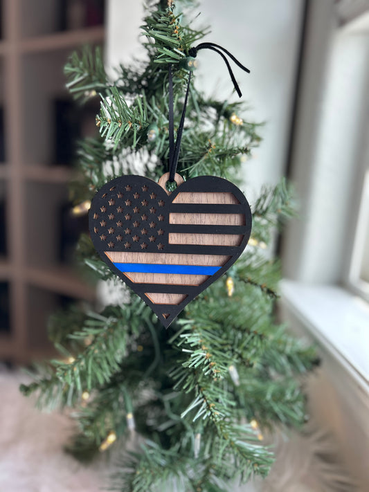 First Responder Police Officer & Firefighter Ornament | Can be Customized